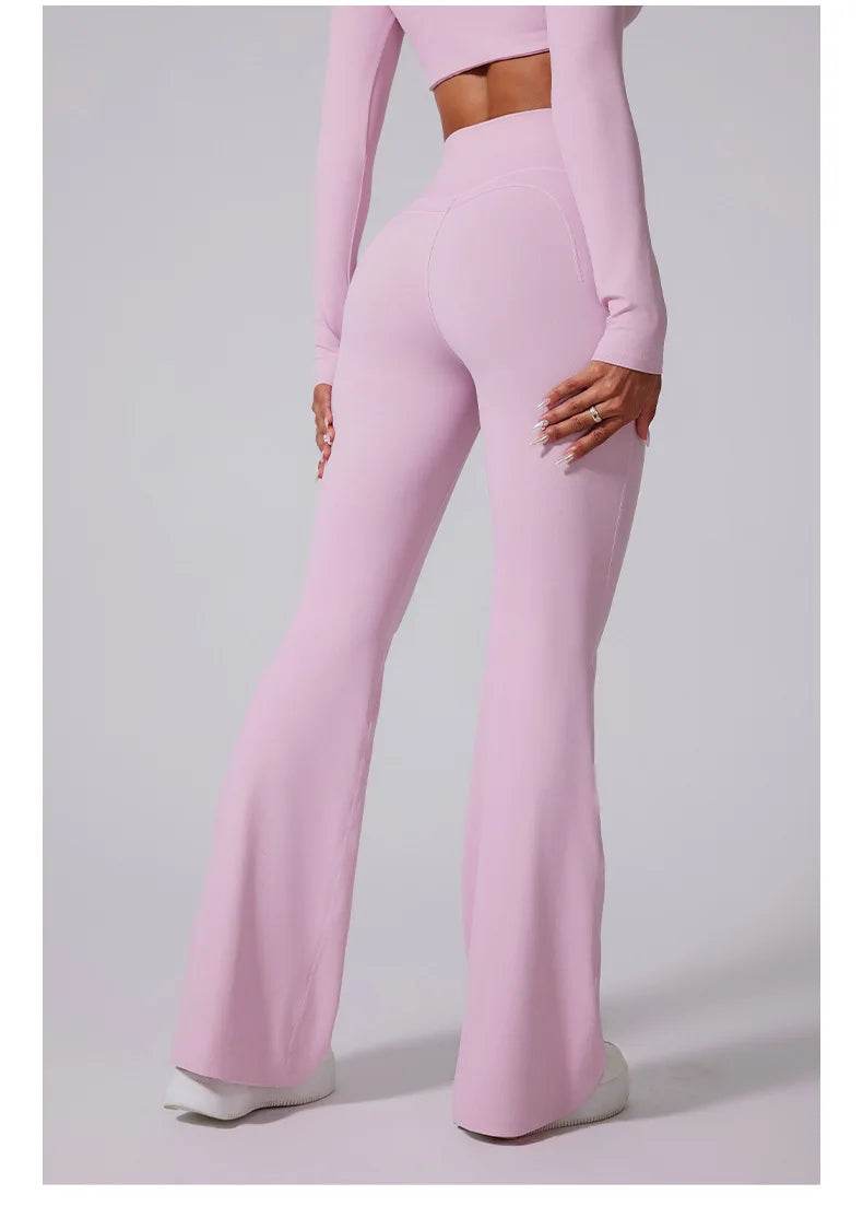 Women's High-Waist Flare Leggings - P12 Hub Europe