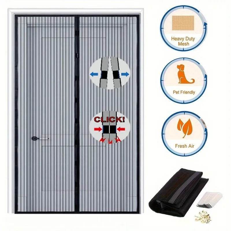 Magnetic screen door curtain summer anti mosquito net fly Screen Home Garden Anti Bug Protection Easy Installation Custom Size - P12 Hub Europe