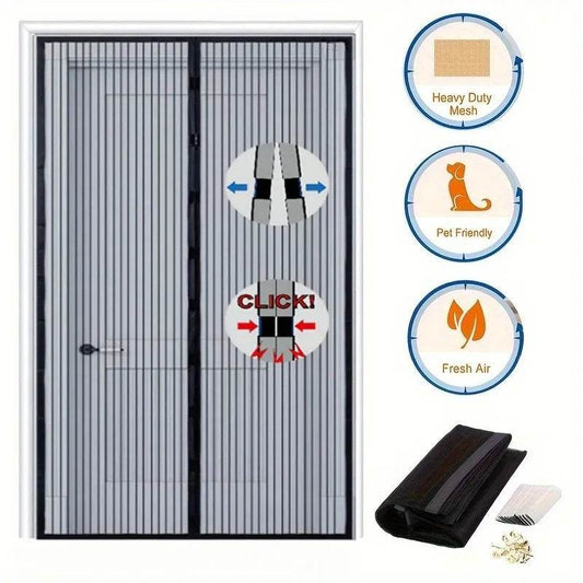 Magnetic screen door curtain summer anti mosquito net fly Screen Home Garden Anti Bug Protection Easy Installation Custom Size - P12 Hub Europe