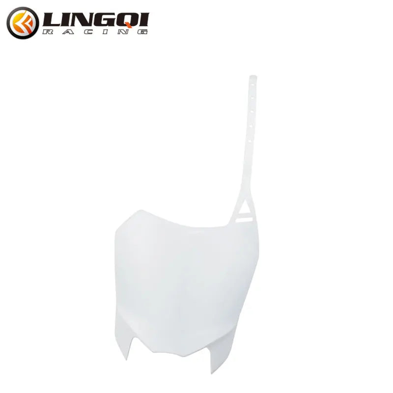LING QI Pit Dirt Bike Front Number Plate Motorcycle  CRF 110 Fairing Mask Plastic Body Cover Universal for CRF110 125 Parts