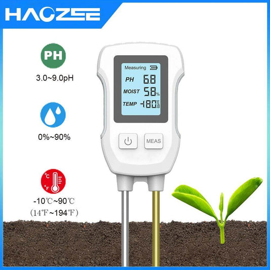 3-in-1 Soil Tester PH, Moisture, Temp LCD Digital Meter - P12 Hub Europe