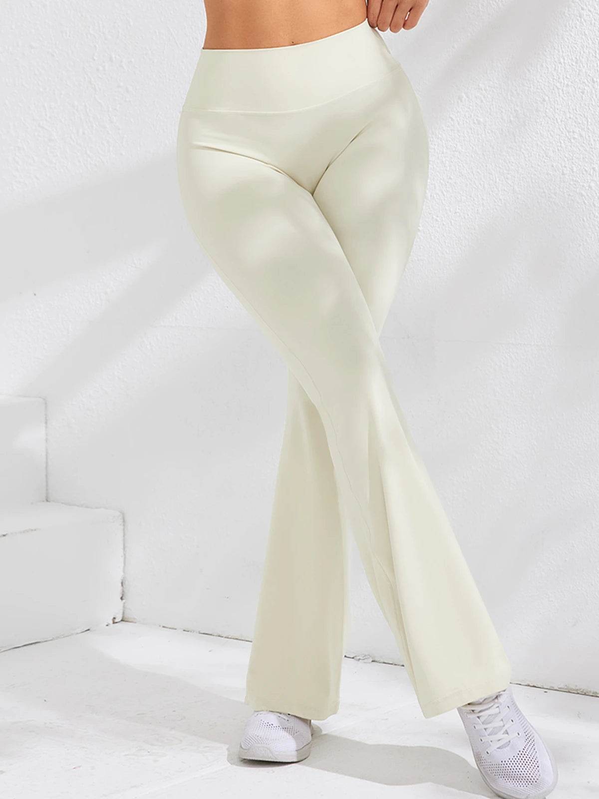 Women's High-Waist Flare Leggings - P12 Hub Europe