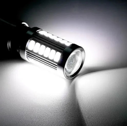 2 PCS PY21W P21/5W 1156 Ba15s 1157 Bay15d For Car LED Bulbs Turn Signal Light 12V 33SMD 7000K White Brake Reverse Parking Lamps