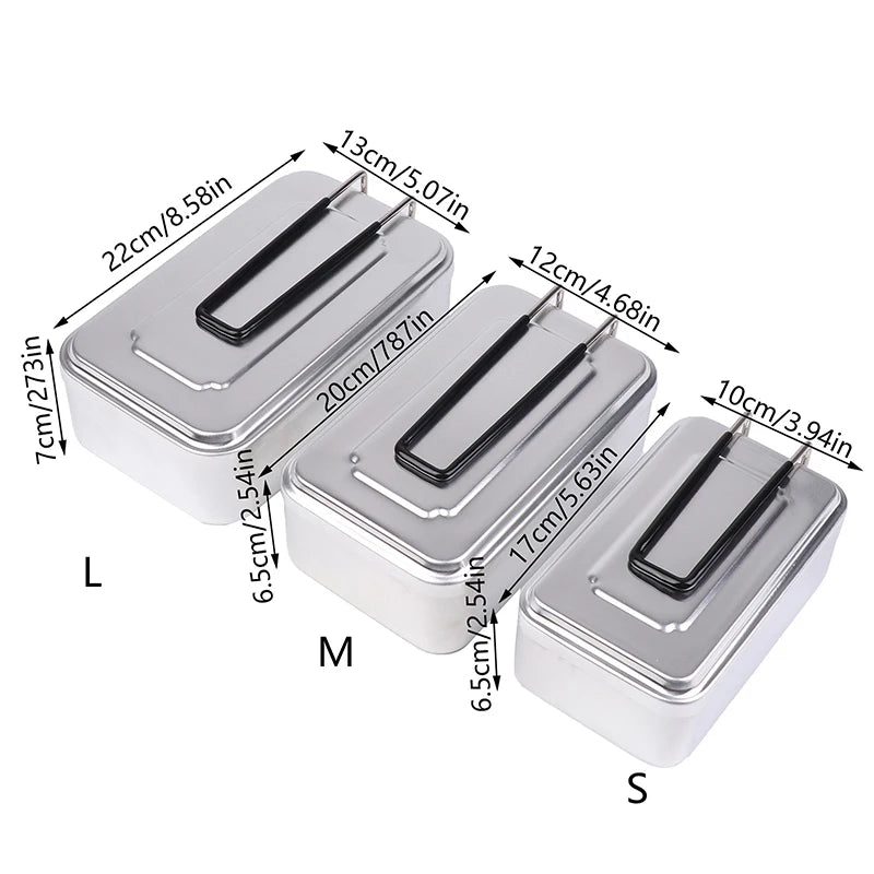 Ultralight Tableware Camping Cookware Lunch Box Cooking Pots Picnic Accessories Outdoor Cutlery Kitchen Hiking Sports Supplies