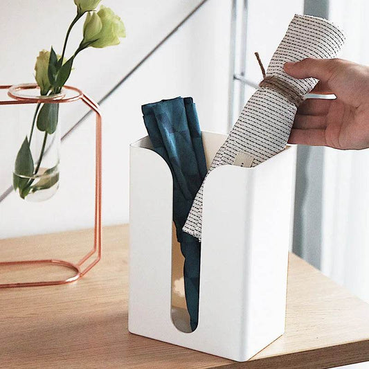Kitchen Seamless Stickers Paper Box Wall Wall-Mounted Paper Towel Rack Simple Plastic Multi-Function Toilet Tissue Box - P12 Hub Europe