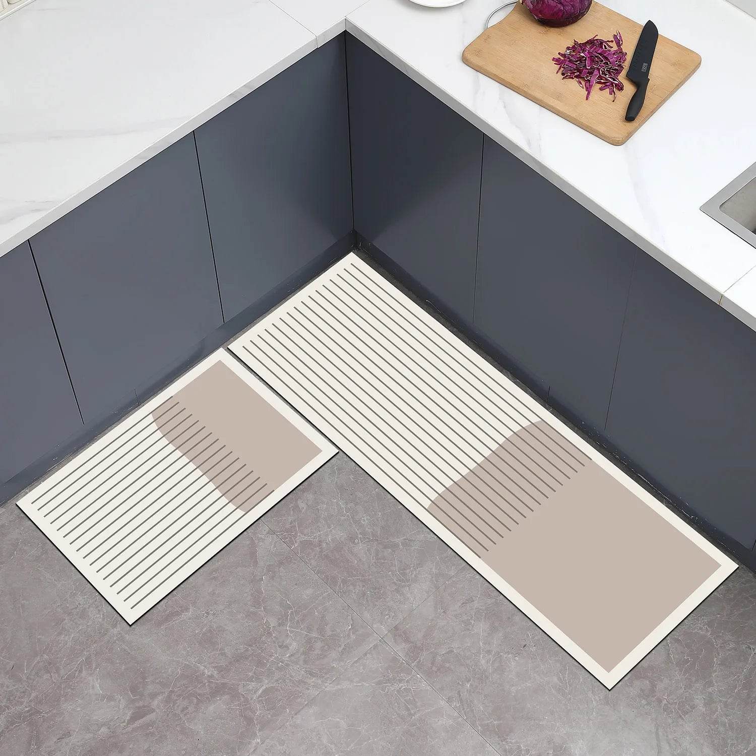Super absorbent kitchen mat, anti slip kitchen carpet, oval/elongated washable comfortable carpet, kitchen bathroom absorbent do - P12 Hub Europe