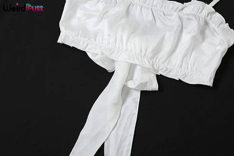 Silky Elegant Ruffle Shorts Set - P12 Hub Europe