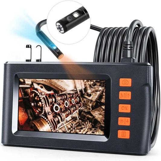 Borescope 8mm Dual Lens 4.3" IPS, 1080P, IP67, 2-10M - P12 Hub Europe