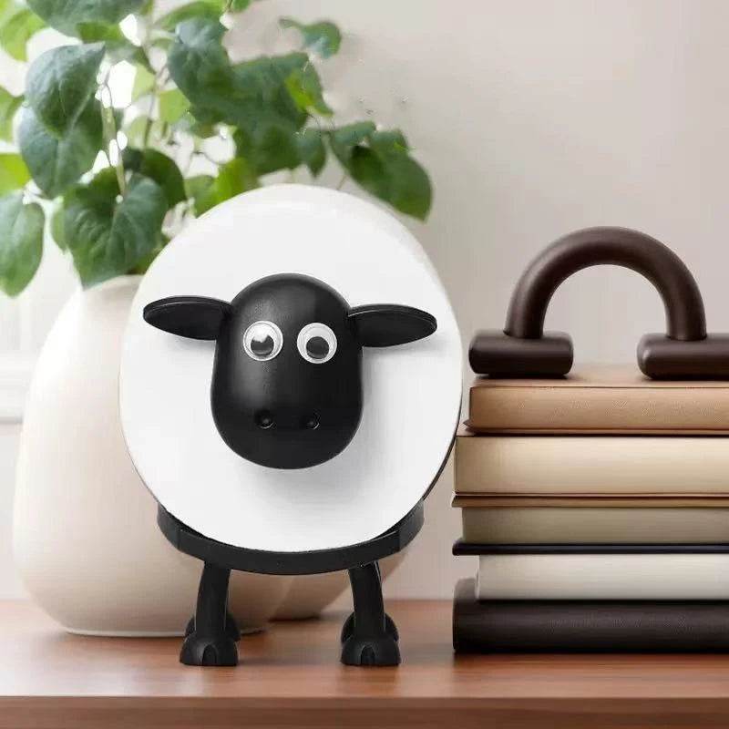 Sheep Toilet Roll Holder Funny Toilet Paper Holder Free Standing Bathroom Set 3D Printed Black Sheep Loo Roll Holder Decors - P12 Hub Europe