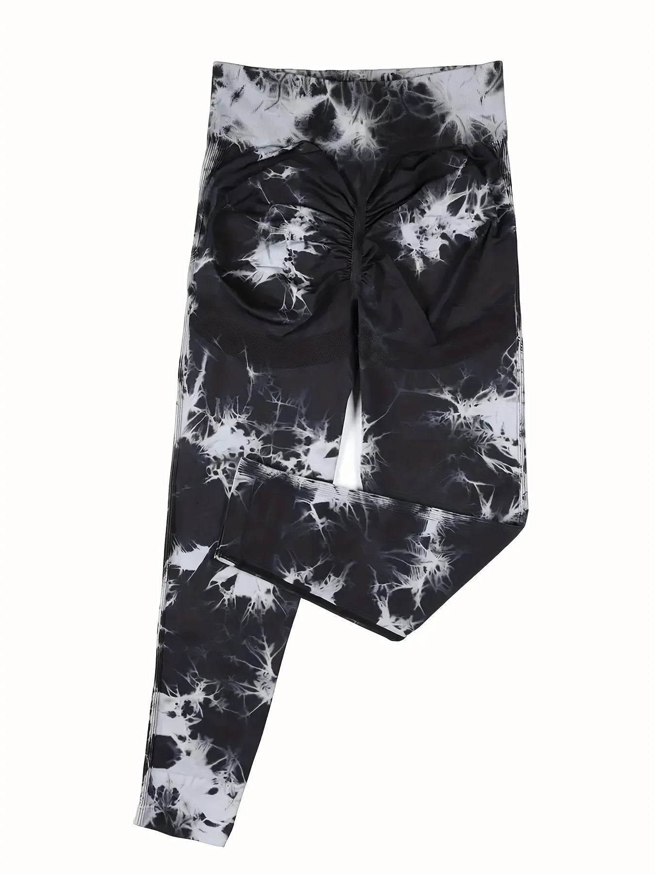 Women's Tie-Dye Butt-Lift Leggings - P12 Hub Europe