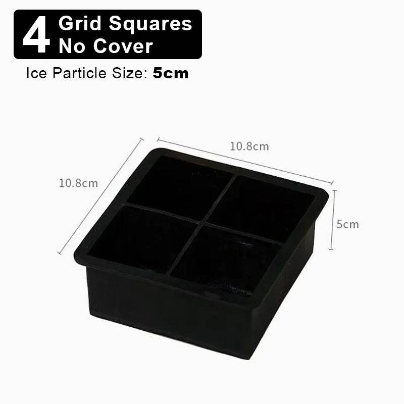 4/6/8/15Grids Silicone Ice Cube Molds Spherical Ice Cube Molds Ice Cream Ice Cube Making Machine Reusable Whiskey Ice Cube Molds - P12 Hub Europe