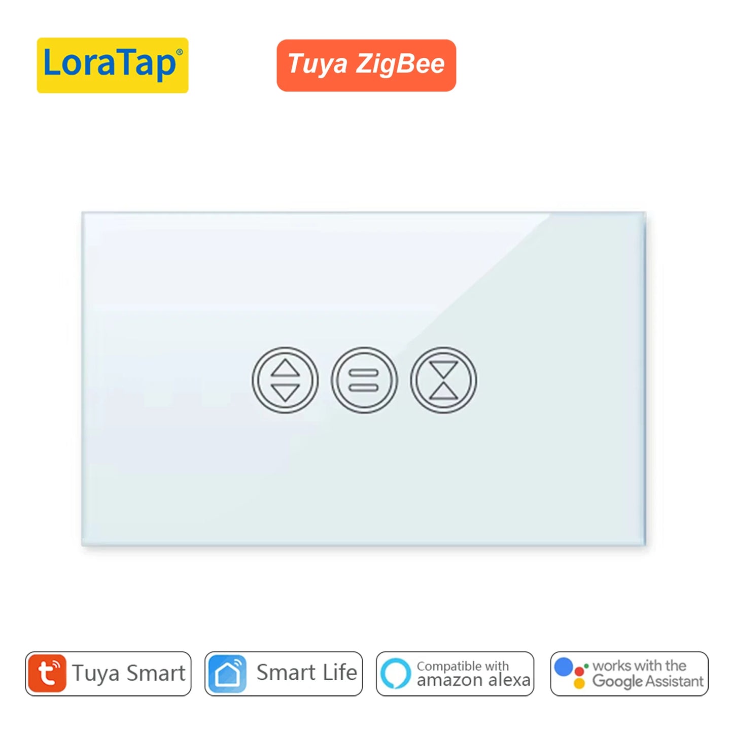 Tuya Smart Life ZigBee 3.0 Curtain Blind Switch for Roller Shutter Tubular motor Google Home Alexa Voice Control App Timer MQTT