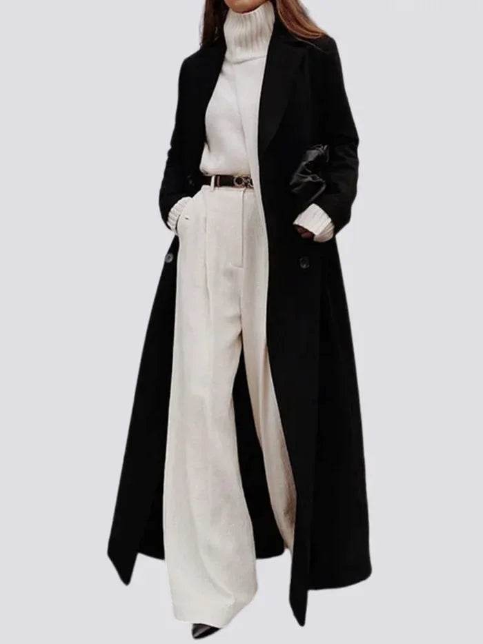 Women's Ankle Length Wool Trench - P12 Hub Europe