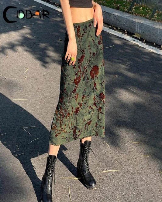 Floral Print Low Rise Skirt - P12 Hub Europe