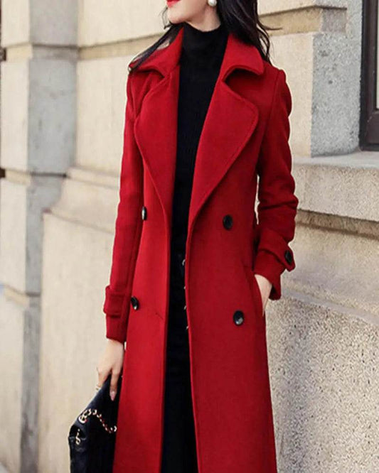 Warm Business Wool Overcoat - P12 Hub Europe
