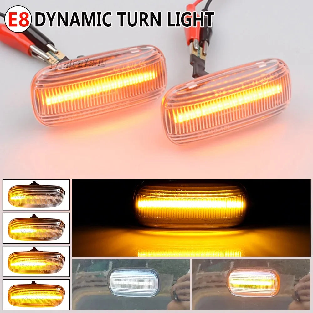 For Audi A3 S3 8P A4 RS4 S4 B6 B7 A6 S6 RS6 Dynamic Turn Signal Light LED Side Marker Fender Sequential Indicator Lamp