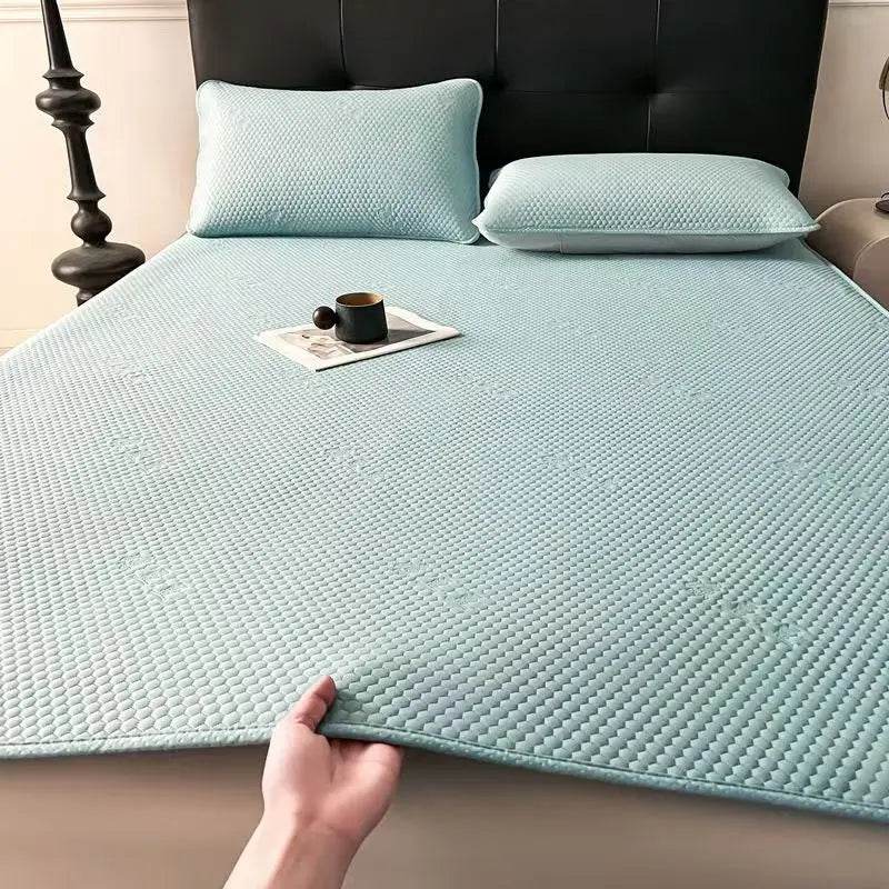 Cooling Foldable Mattress Protection Pad Cool Summer Sleeping Mat Kid Twin Queen Single And Double Bed Cover Non Slip Sheet - P12 Hub Europe