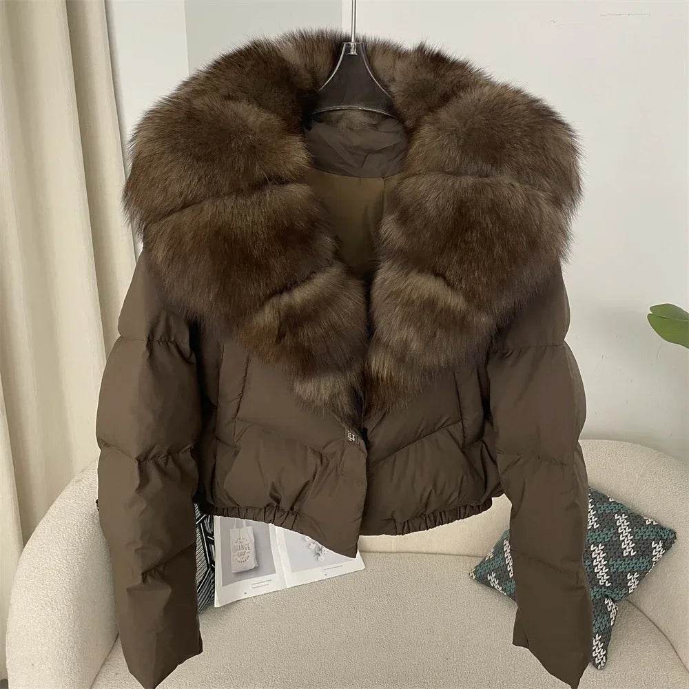 Short Fox Fur Down Puffer - P12 Hub Europe