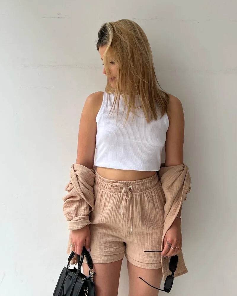 Women Summer Shorts Set - P12 Hub Europe