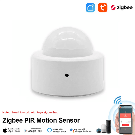 Zigbee Mini PIR Sensor, Smart Motion Detector | Home Security - P12 Hub Europe