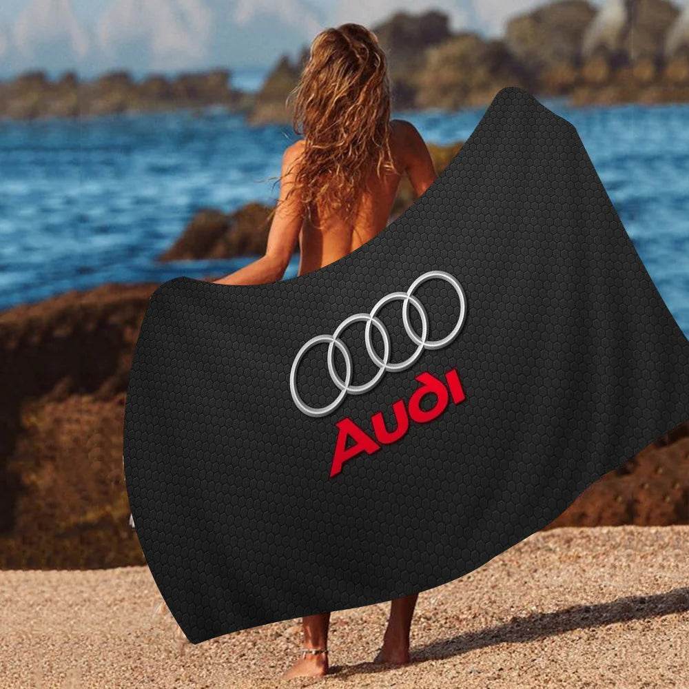 Car AA-Audis-logo Printed Big Microfiber Beach Towels Quick Dry Towel Sand Beach Towels Pool Towel for Travel Swim Pool Yoga - P12 Hub Europe
