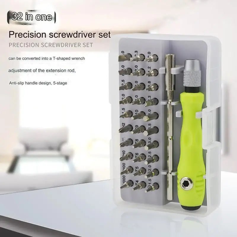 32 In 1 Multifunction Screwdriver Set Professional Magnetic Bits Screw Driver Mini Tool Case For iPhone Mobile Camera Watch PC