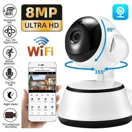 Baby Monitor 8MP WiFi Auto Track, Color Night Vision - P12 Hub Europe