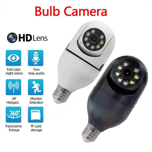 Bulb WiFi Camera E27 Auto Track, Color Night Vision - P12 Hub Europe