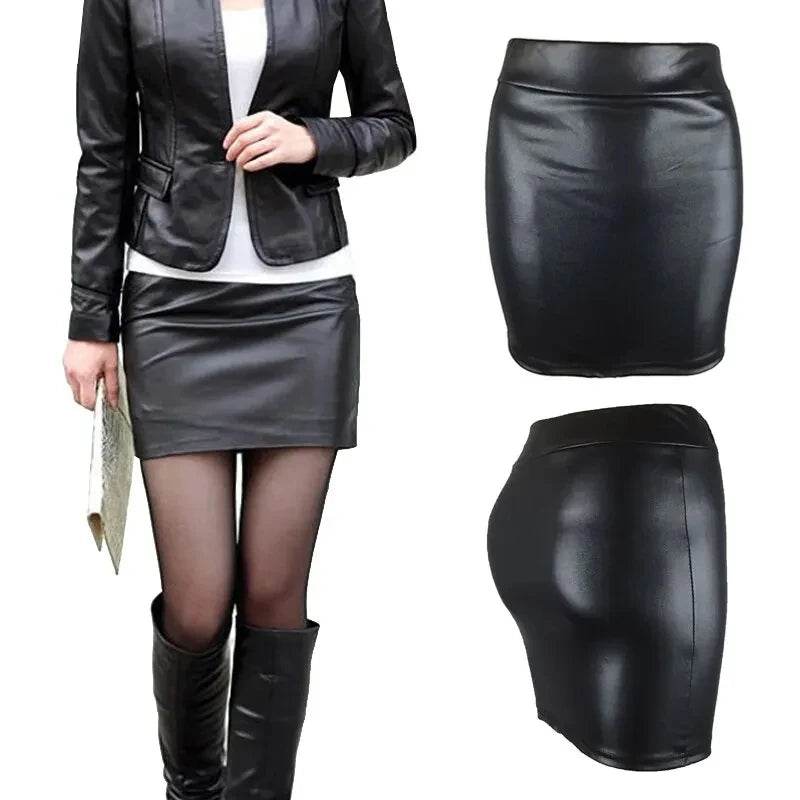 Women's Sexy Faux Leather Skirt - P12 Hub Europe