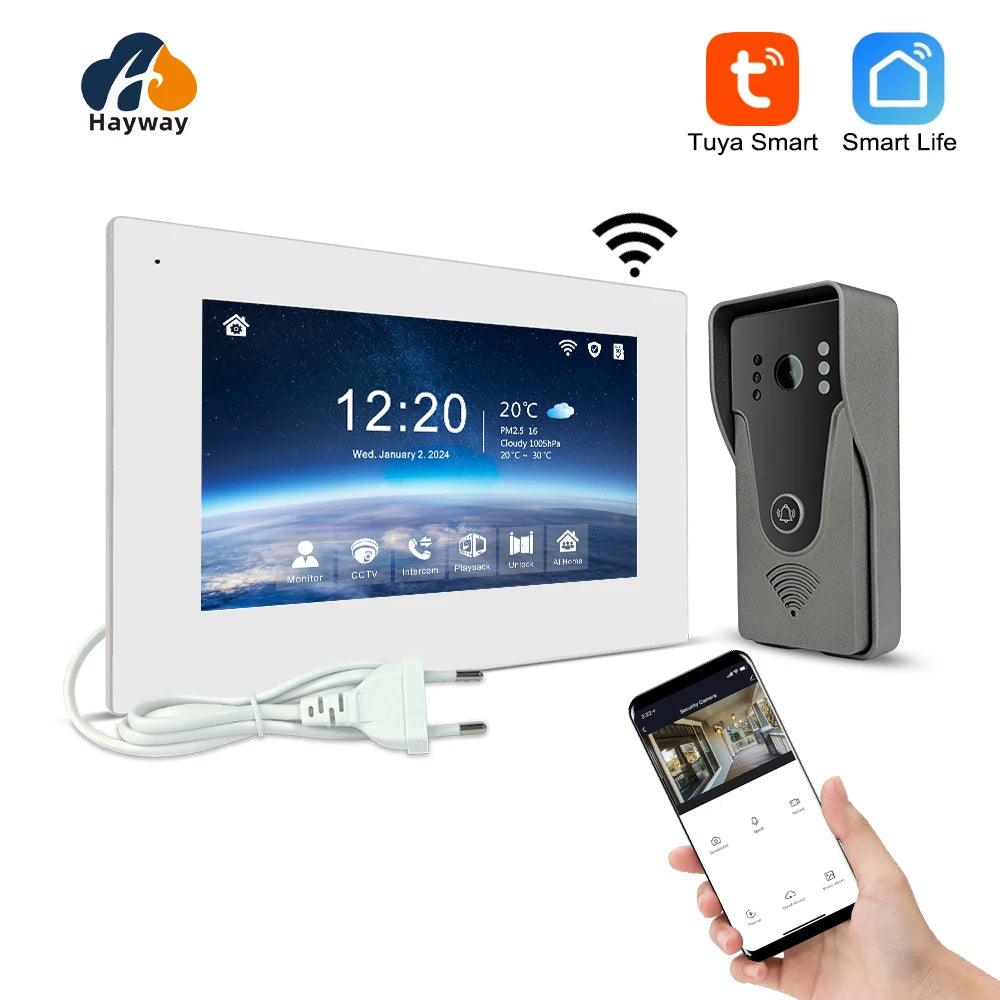 WiFi Intercom 1080P 7" IPS, Motion Detect, Image Storage
