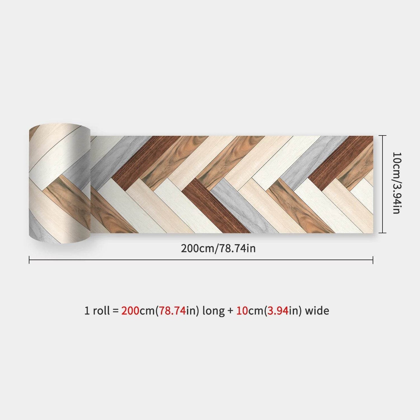 41 Styles Baseboard Stickers Waterproof Peel & Stick Waistline Wall Sticker Floor Border Sticker For Kitchen Bathroom 10x200cm - P12 Hub Europe