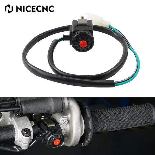 NICECNC For KTM Husqvarna GasGas Beta ATV Motorcycle Ignition Kill Switch 22mm Handlebar Ignition Kill Switch Button Horn Start