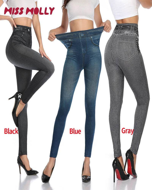 Faux Denim Leggings - P12 Hub Europe