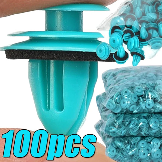 100-20PCS Auto Door Panel Clip with Seal Ring Auto Fastener Rivet Bumper Clip Retainer Car Interior Retaining Accessories