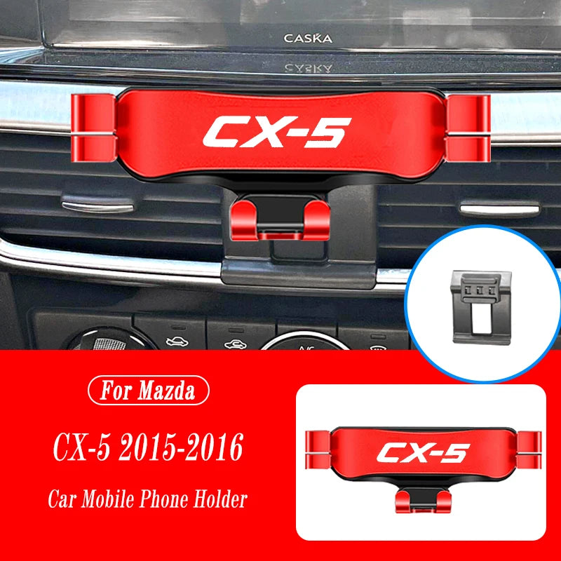 Car Mobile Phone Holder For Mazda CX-5 2015-2022 CX8 2019-2022 Air Vent Mounts Stand GPS Gravity Navigation Bracket Accessories