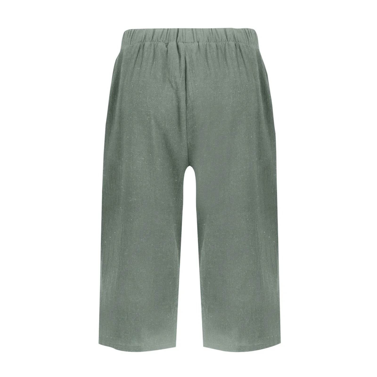 High Waist Solid Workout Capris - P12 Hub Europe