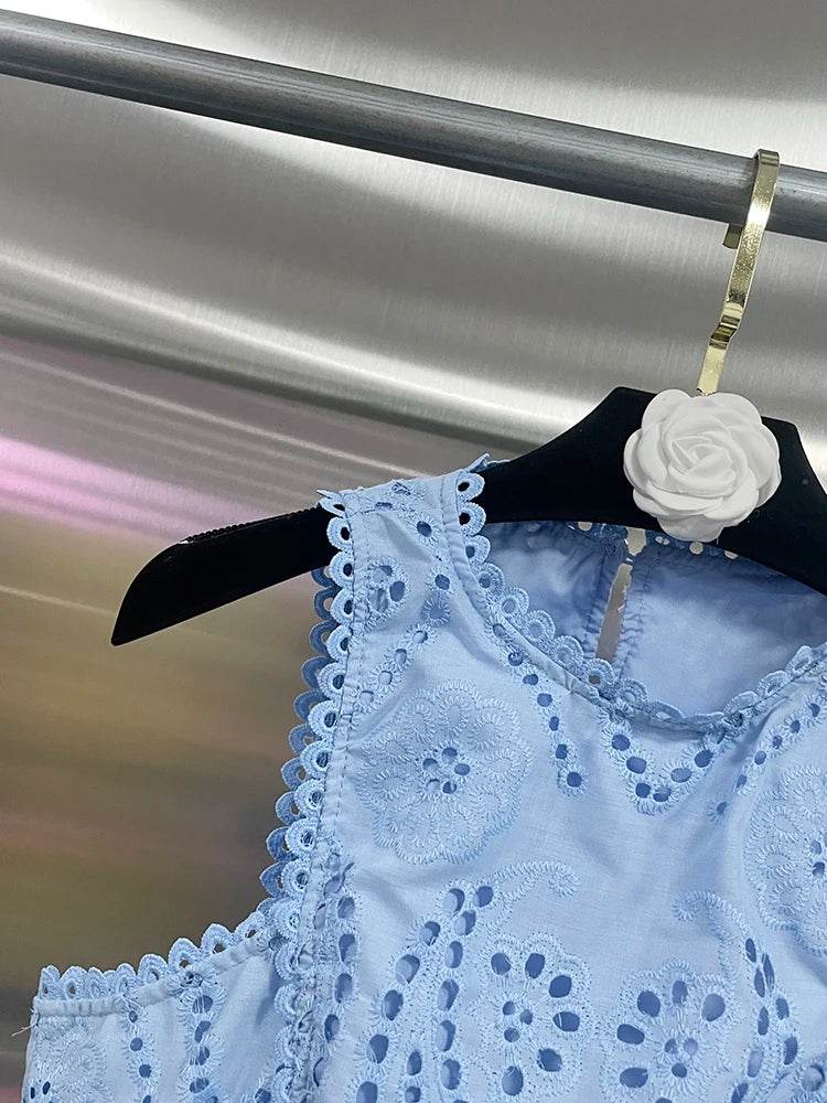 Embroidery Hollow Skirt Set - P12 Hub Europe