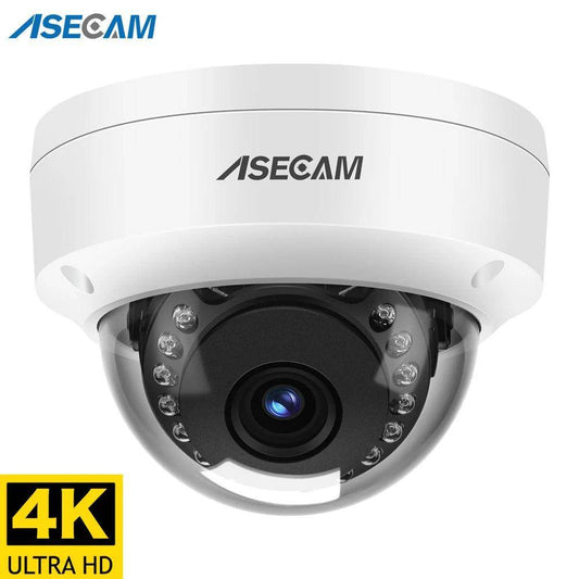 Camera 4K 8MP POE Dome 100ft IR, H.265, Onvif, AI Detect - P12 Hub Europe