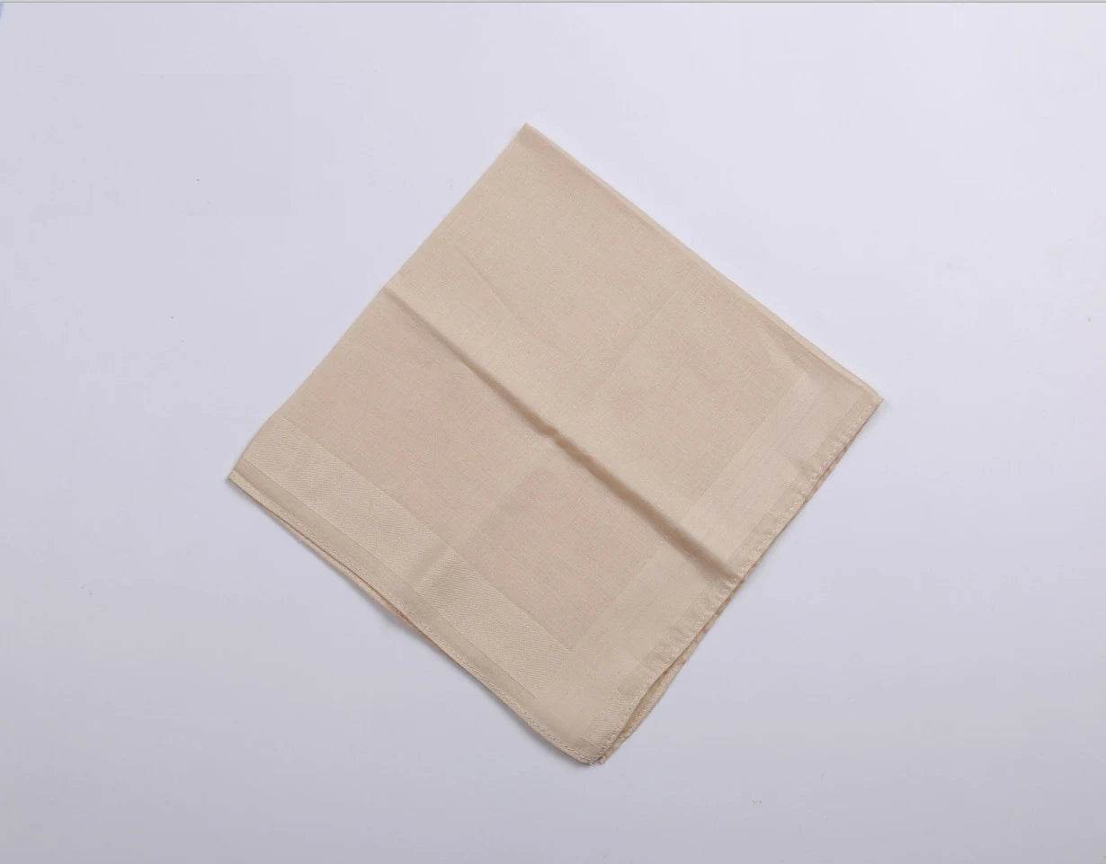 Cotton high-end solid color Handkerchief Park Mountain Road Cycling Camping Wiping Sweat Cleaning Portable Men's Pocket Towel - P12 Hub Europe