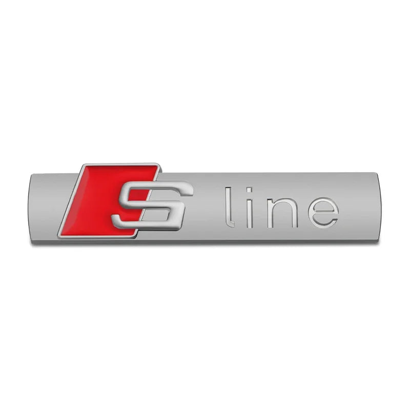 Car Goods Emblem Grill Front Hood Badge Grille For Audi Sline S line A4 B6 B8 S1 S2 S3 S4 S5 S6 A1 A3 A6 C5 A5 A8 Auto stickers