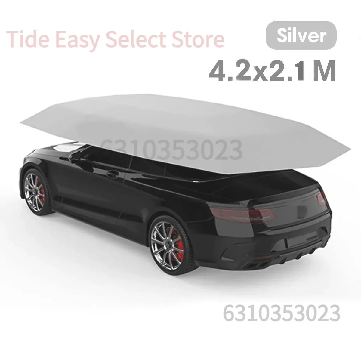 Outdoor Summer Thermal Insulation Carport Tarpaulin Car Sunshade Tarpaulin Canopy Cover UV Protection Car Sunshade Awningonly te