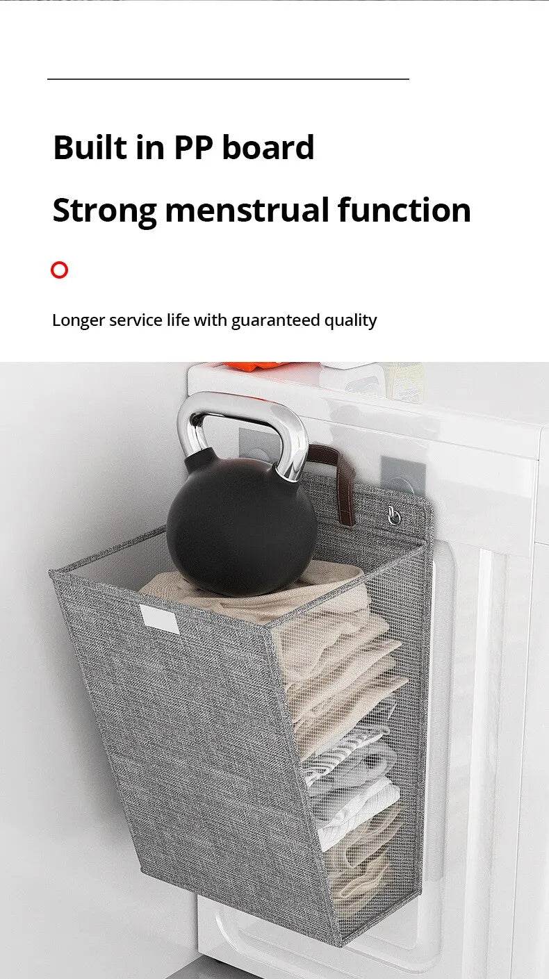 Foldable Wall-Mounted Laundry Hamper - P12 Hub Europe