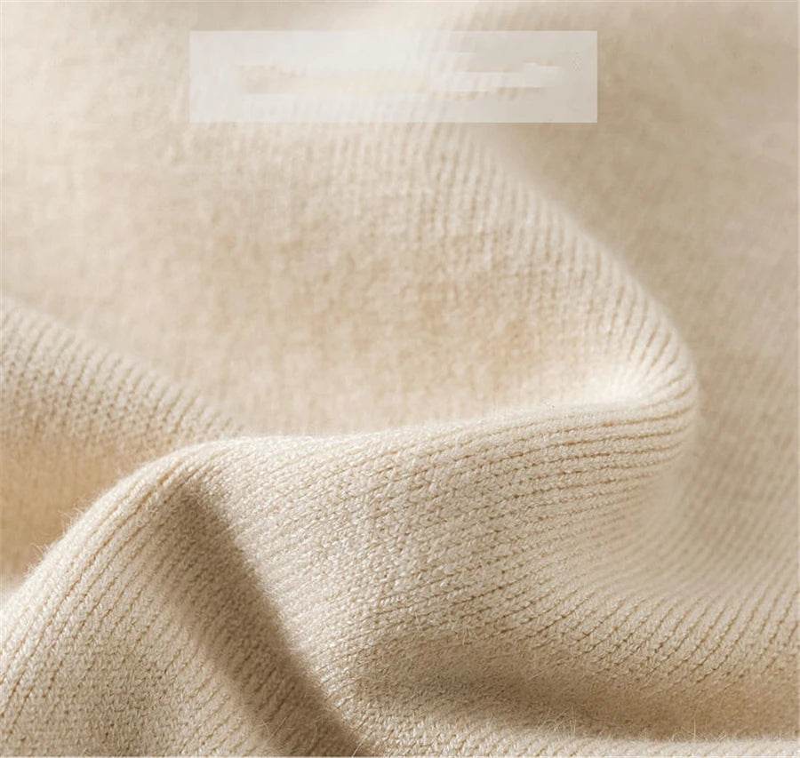 Elegant Velvet Lined Turtleneck Sweater - P12 Hub Europe