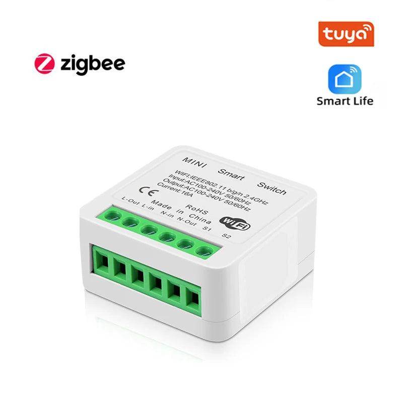 Mini Switch 16A WiFi/Zigbee Work with Alexa - P12 Hub Europe