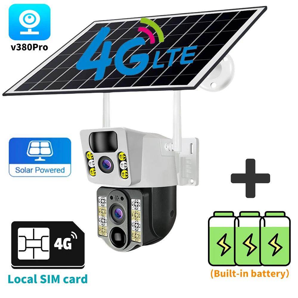 Outdoor Camera 4G Solar PTZ Dual Lens 8MP, Color Night - P12 Hub Europe