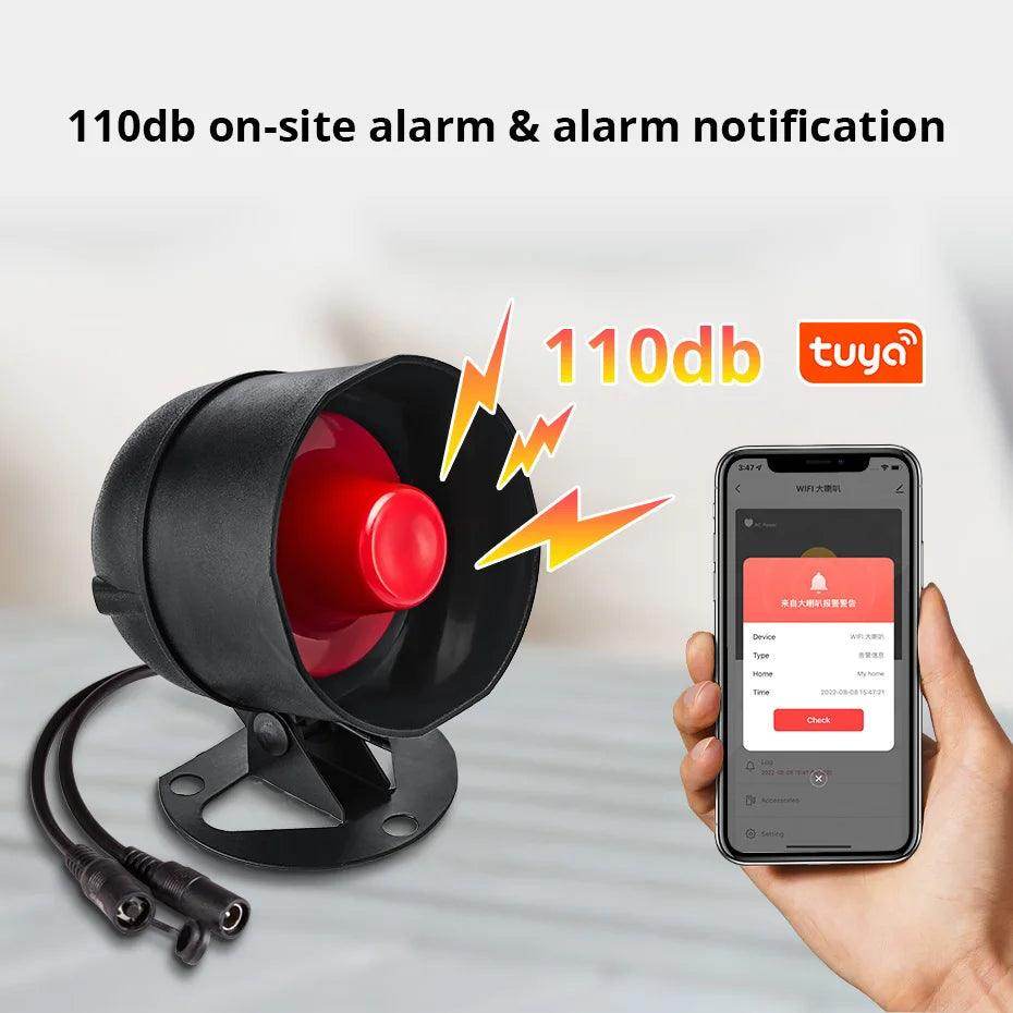 Alarm KERUI WiFi Smart 110dB - P12 Hub Europe