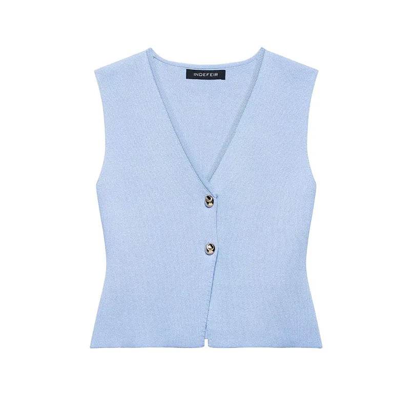 Knitted Vest Skirt Set - P12 Hub Europe