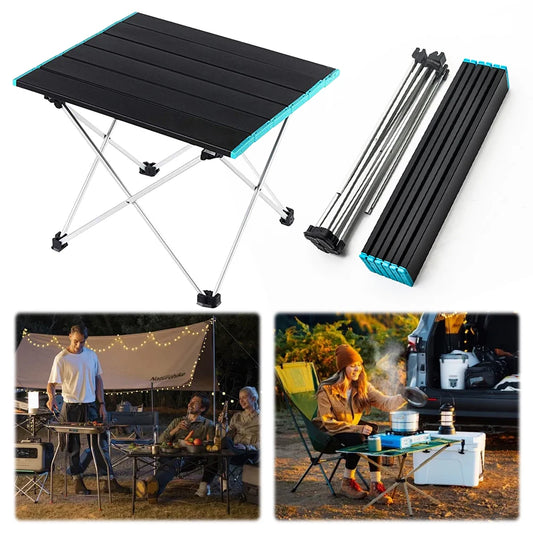 Ultralight Portable Folding Camping Table Foldable Outdoor Dinner Desk High Strength Aluminum Alloy For Garden Party Picnic BBQ