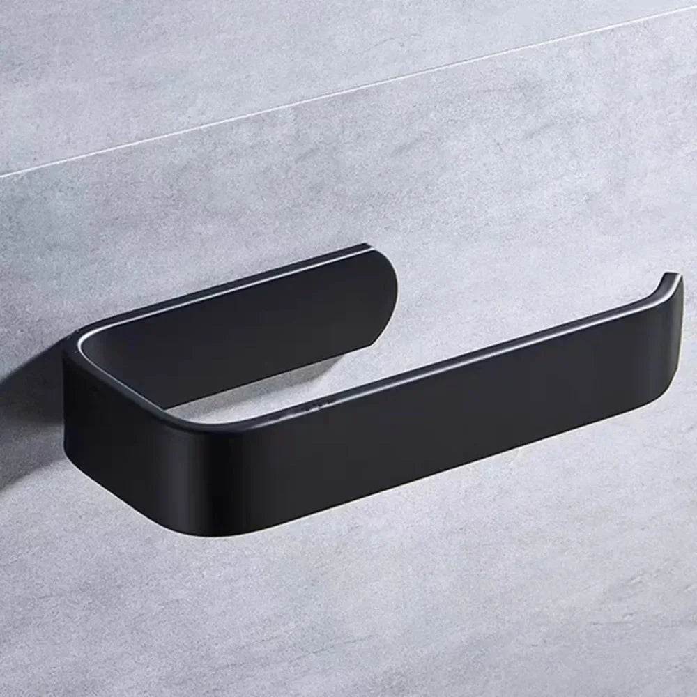 Self-adhesive Towel Rack Wall Mounted Bathroom Items Bathroom Towels Holder Hanger without punching toilet paper holder - P12 Hub Europe