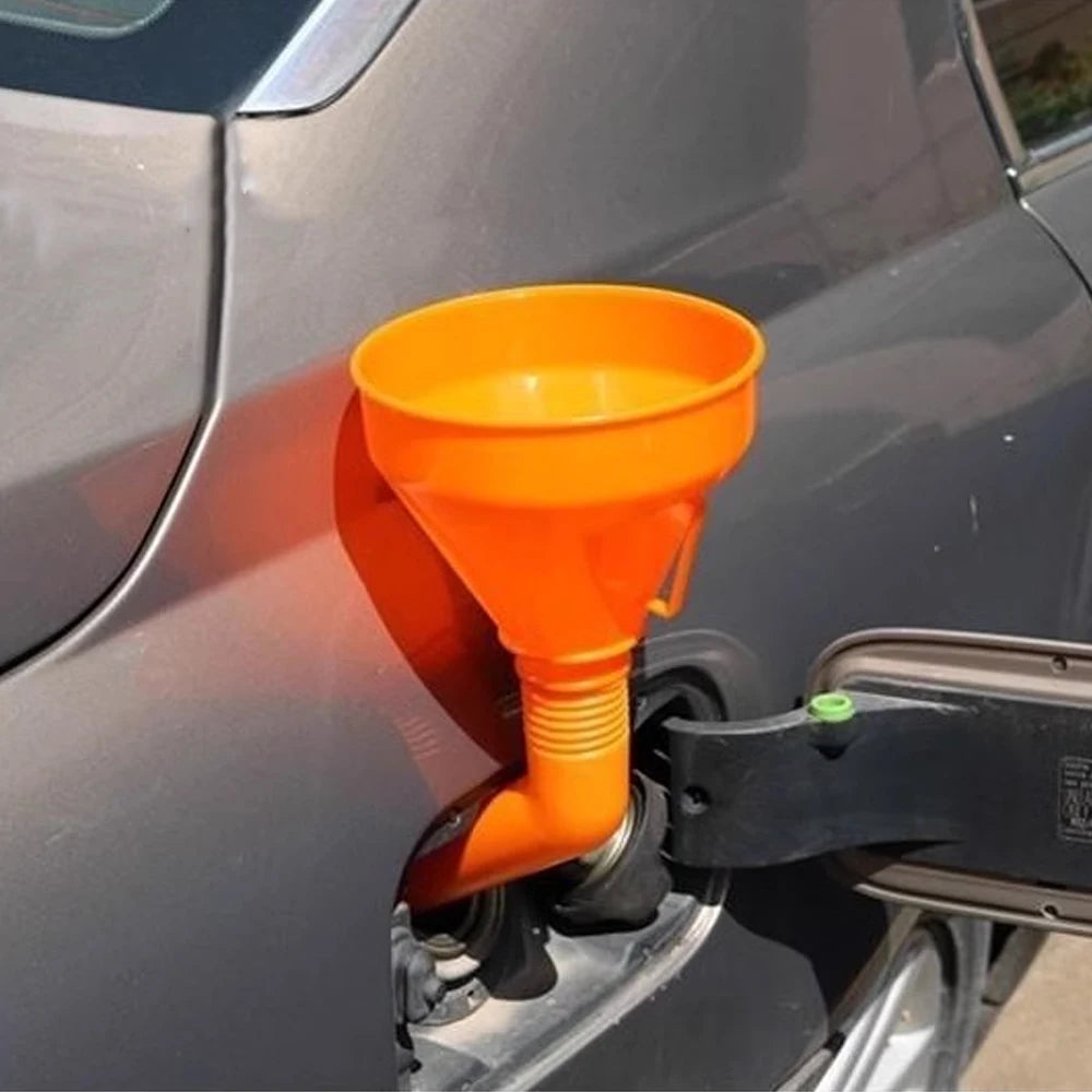 Fuel Funnel Filter Gasoline Engine Oil Funnel Refueling Moto Car Long Mouth Funnels Caravan Campervan Car Repair Filling Tools